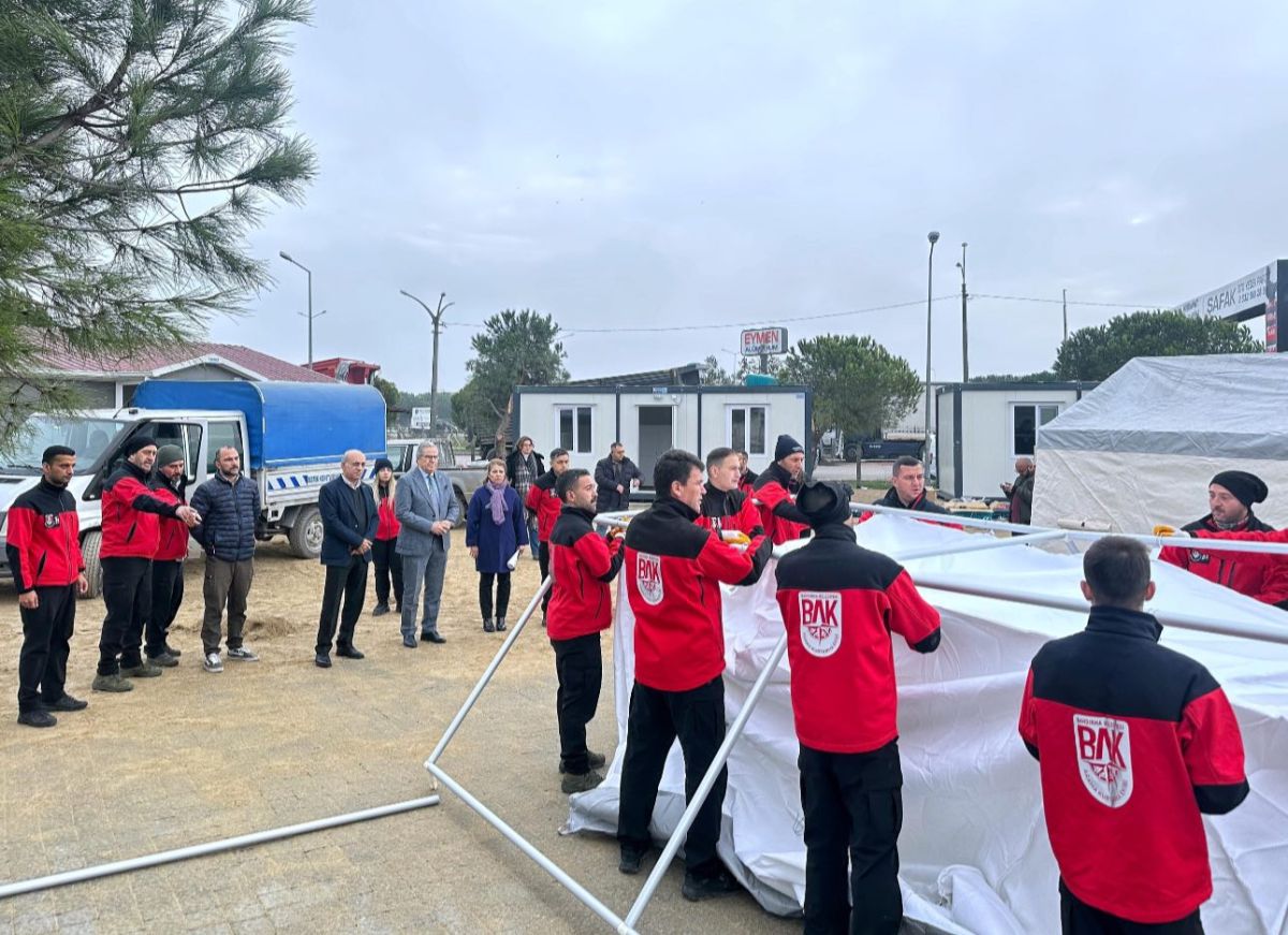 Bandırma Belediyesi, olası afetlere karşı hazırlık kapasitesini artırmak amacıyla kurduğu