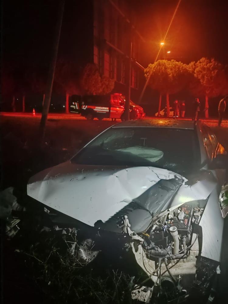 Balıkesir’in Susurluk ilçesine bağlı Göbel Mahallesi girişinde meydana gelen tek