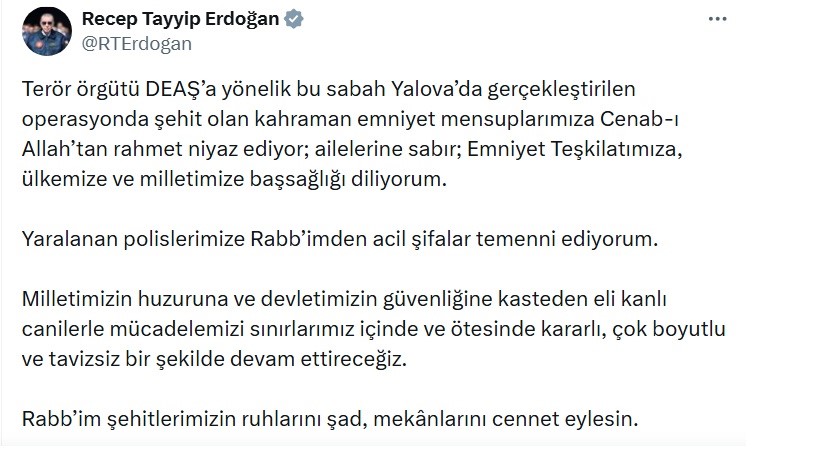 “Terörle Mücadelemizi Kararlılıkla Devam Ettireceğiz” AW608773 01 - Marmara Bölge Gazetesi