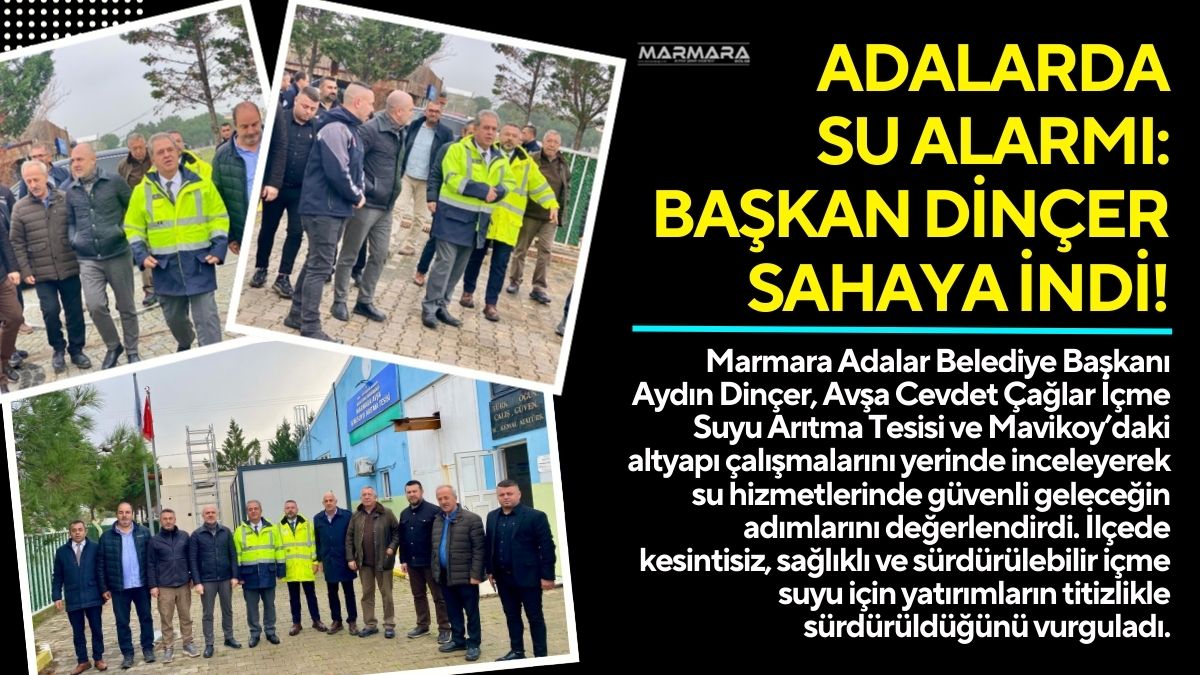 Marmara Adalar Belediye Başkanı Aydın Dinçer, Avşa Cevdet Çağlar İçme