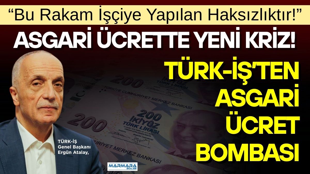 TÜRK-İŞ Genel Başkanı Ergün Atalay, Asgari Ücret Tespit Komisyonu’nun yapısından