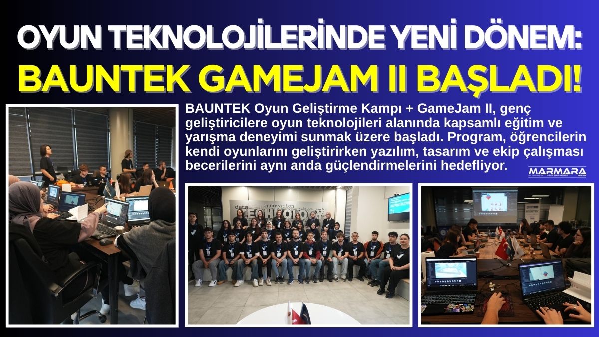 BAUNTEK Oyun Geliştirme Kampı + GameJam II, genç geliştiricilere oyun