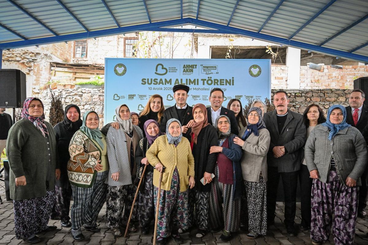 Balıkesir Büyükşehir Belediyesi, susam üreticilerini bu yılda yalnız bırakmadı. Balıkesir