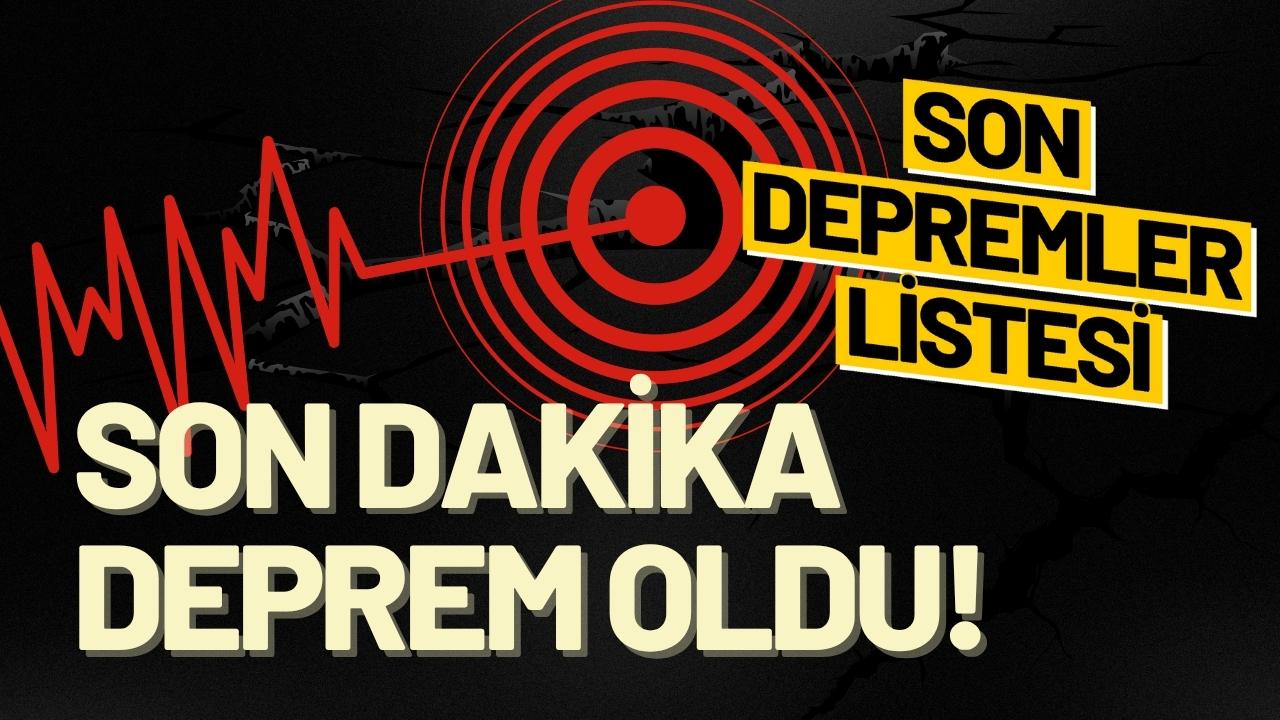 Türkiye genelinde meydana gelen son depremler vatandaşlar tarafından yakından takip
