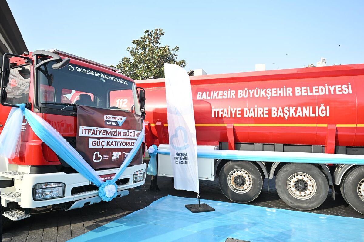 Balıkesir Büyükşehir Belediyesi, itfaiye teşkilatının kapasitesini artırmak amacıyla 7 yeni