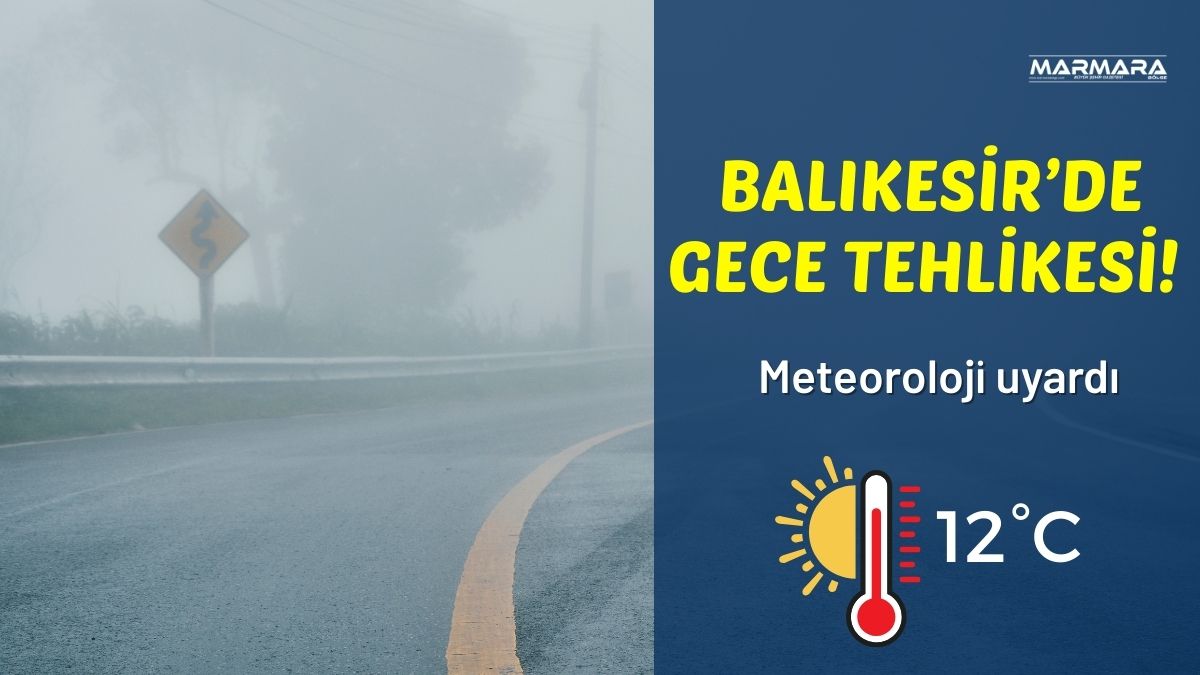 Meteoroloji Genel Müdürlüğü, Balıkesir için günlük hava durumu tahminlerini paylaştı.
