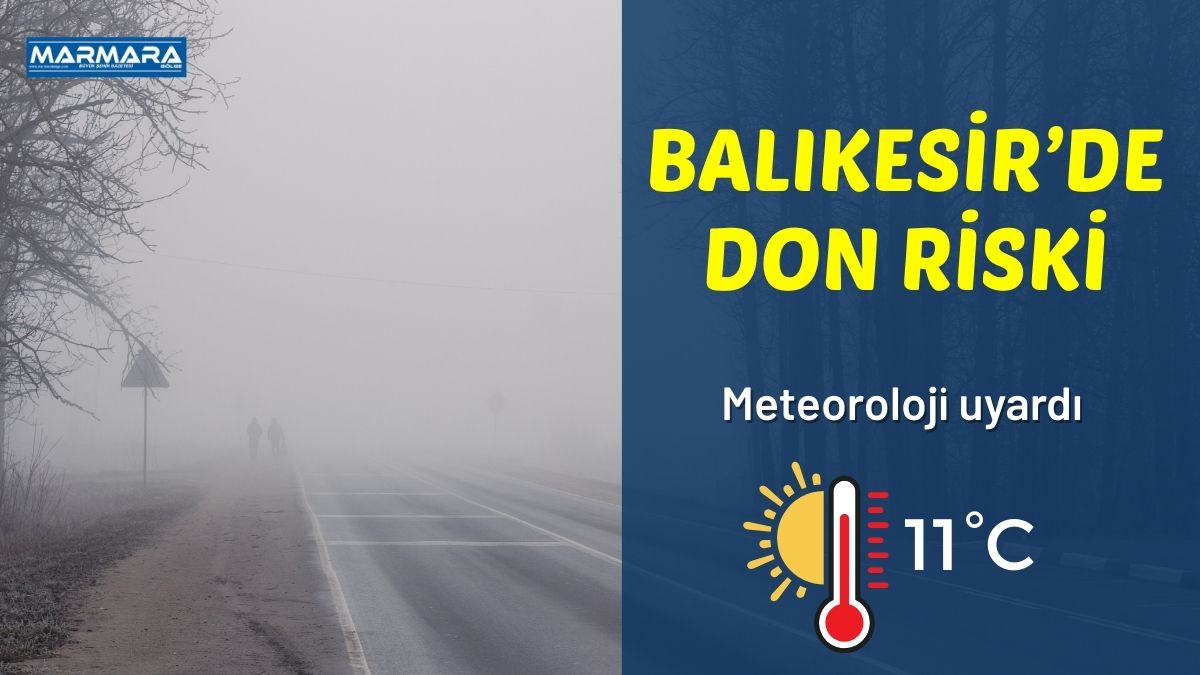 Meteoroloji Genel Müdürlüğü, Balıkesir için 17 Aralık Çarşamba gününe ilişkin