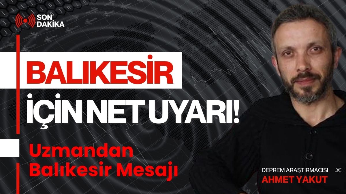 Deprem araştırmacısı Ahmet Yakut, YouTube kanalında yaptığı canlı yayında Türkiye’nin