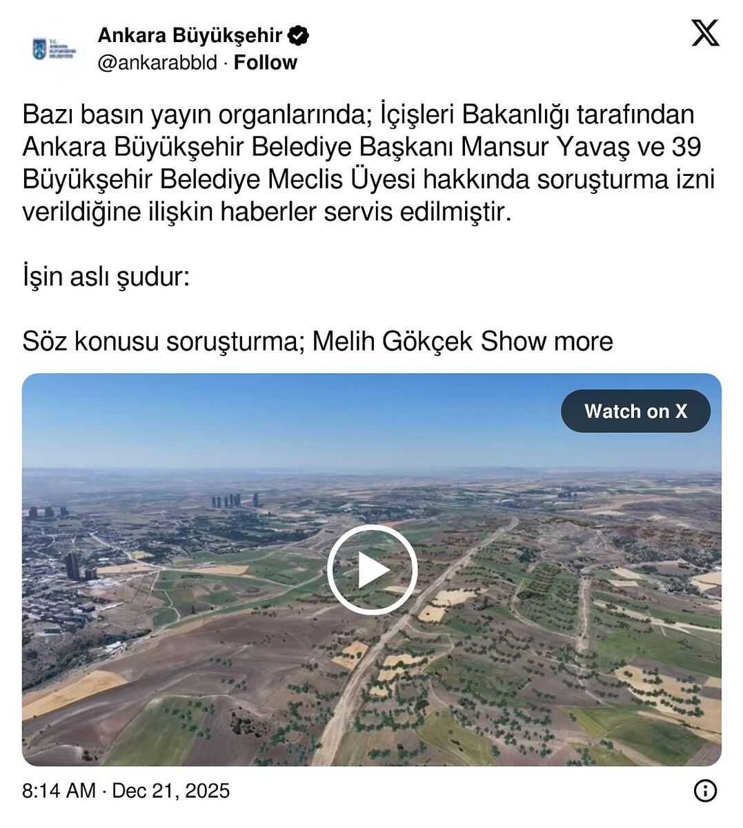 Mansur Yavaş Hakkında Bir Soruşturma İzni Daha s 2052c7e892557e357880cf948fe4290d14a50a67 - Marmara Bölge Gazetesi