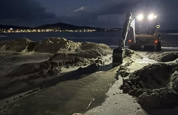 Körfez bölgesinde dün akşam saatlerinde etkili olan yoğun yağışların ardından,