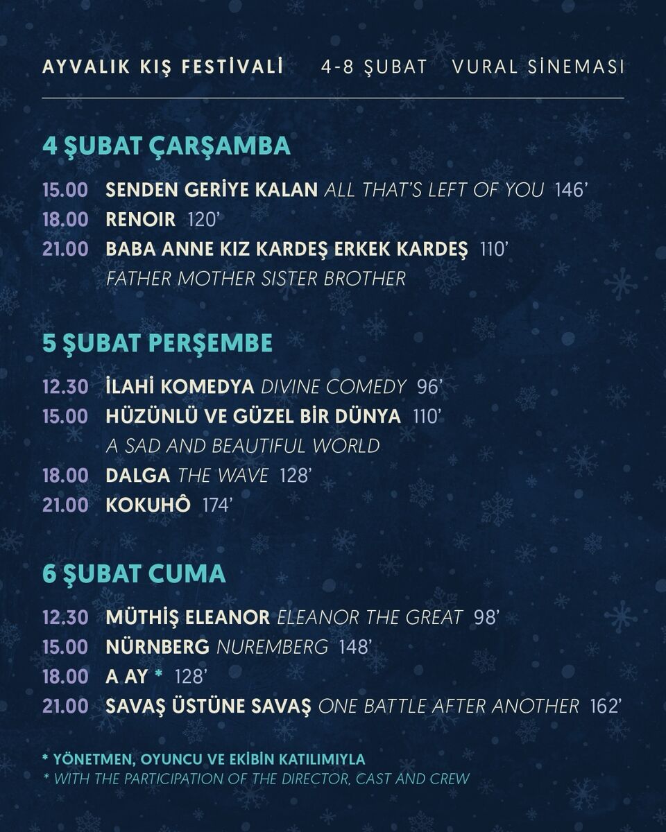 Ayvalık Kış Festivali’nde Ücretsiz Film Keyfi! 623763828 18525726886064151 4095307937216147781 n - Marmara Bölge Gazetesi