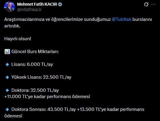 TÜBİTAK Bursları Arttırıldı! 8fbdb98b 0d1f 4425 9d57 f69890e0bba9 - Marmara Bölge Gazetesi