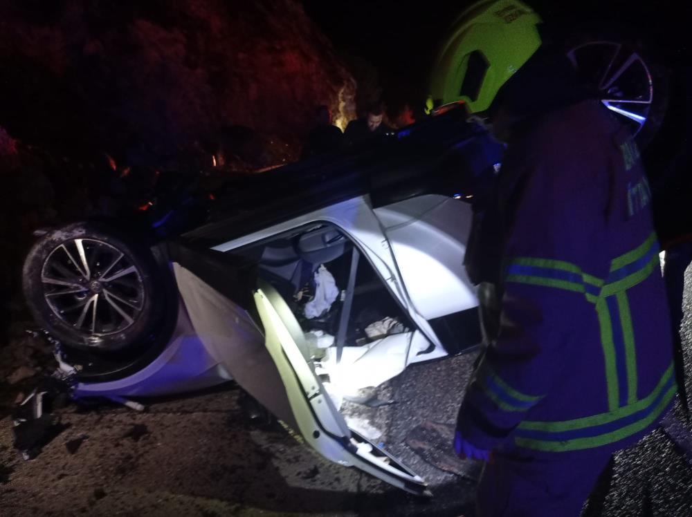 Havran’da meydana gelen trafik kazasında iki kişi yaralandı. Büyükşapçı Köyü