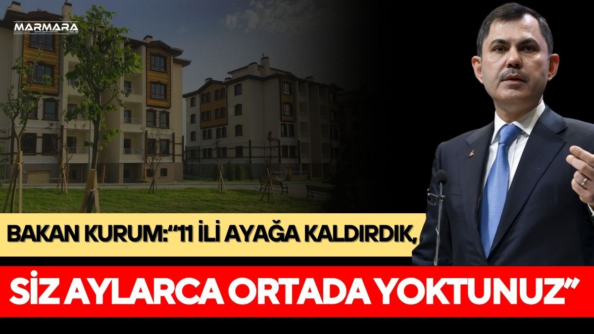 Çevre, Şehircilik ve İklim Değişikliği Bakanı Murat Kurum, CHP Genel