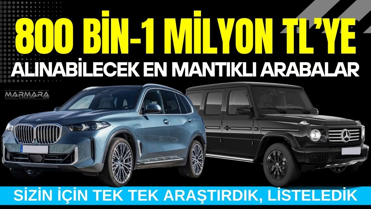 Artan otomobil fiyatlarıyla birlikte 800 bin ile 1 milyon TL