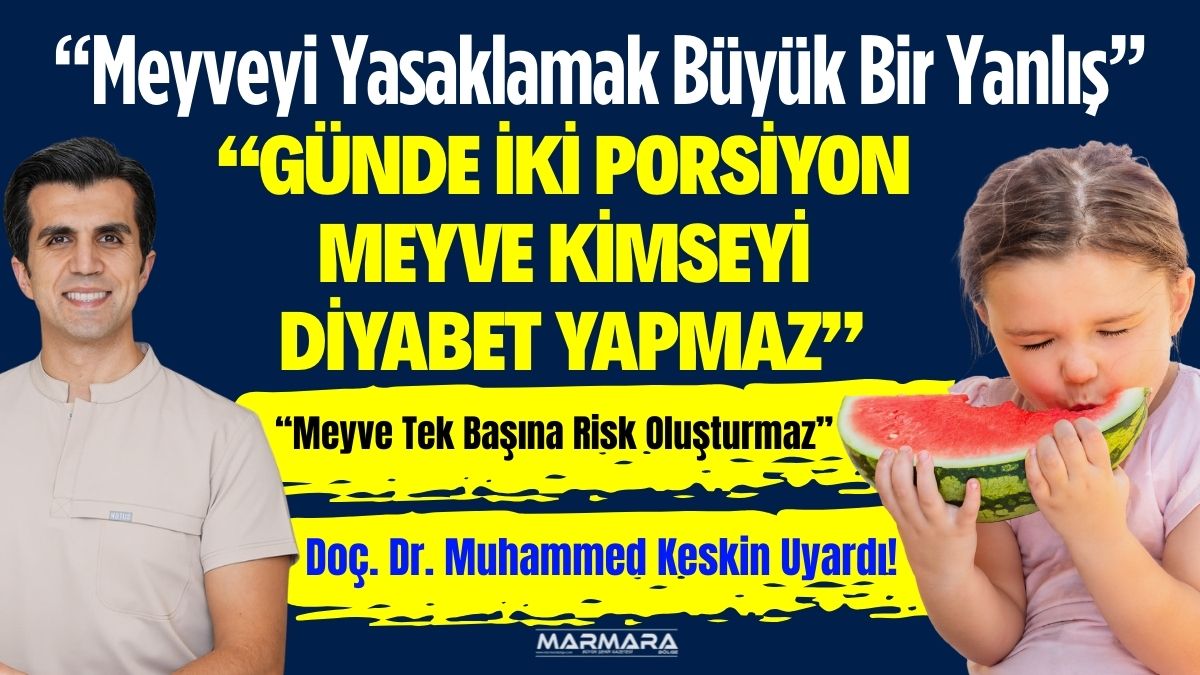 Meyvede bulunan şeker uzun süredir tartışma konusu olurken, Doç. Dr.