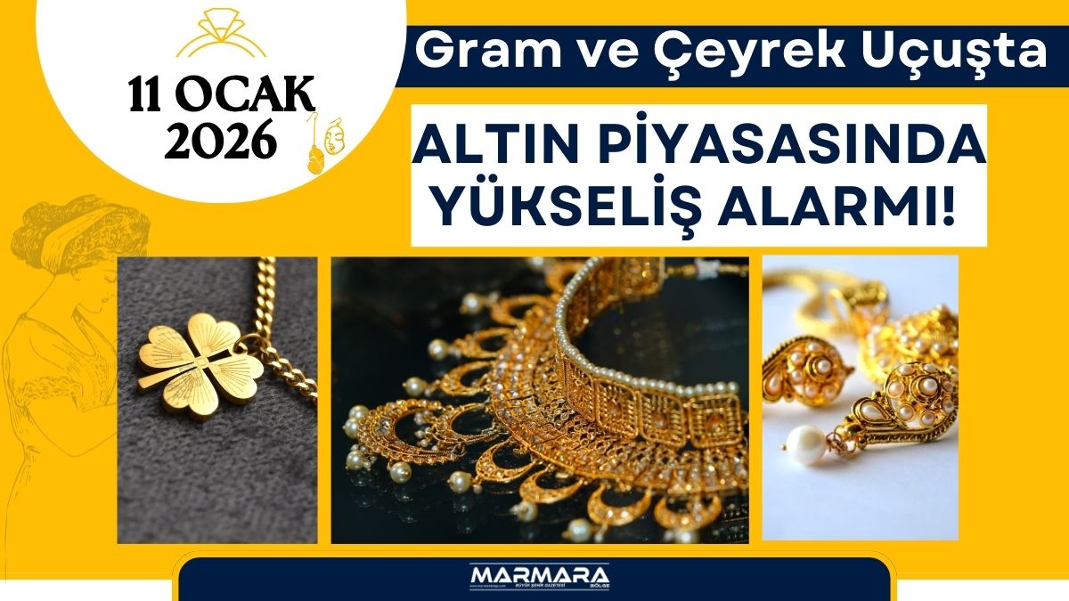 Altın fiyatlarında 11 Ocak Pazar 2026 günü itibarıyla yukarı yönlü