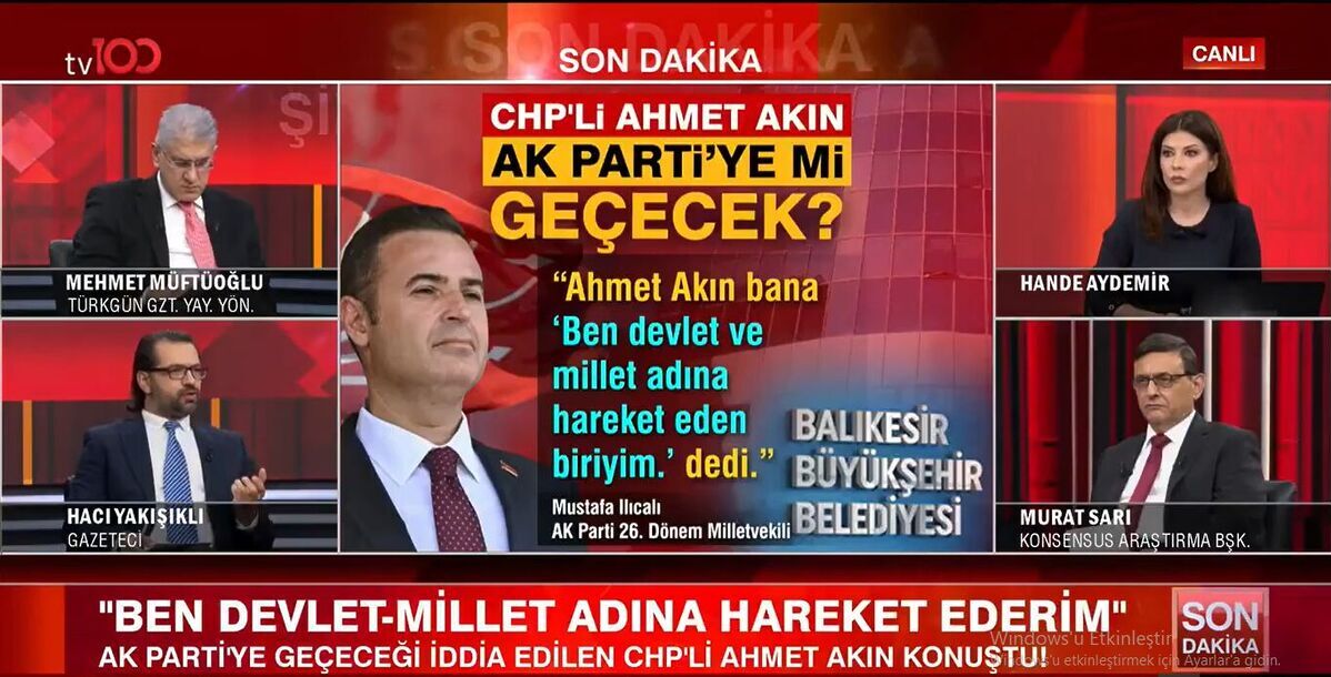 Balıkesir Büyükşehir Belediye Başkanı Ahmet Akın’ın AK Parti’ye geçeceğine yönelik