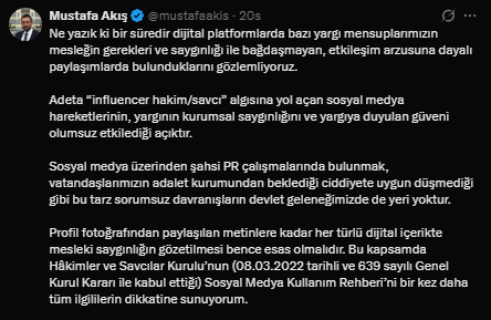 Cumhurbaşkanı Başdanışmanı’ndan Savcı Yavuz Engin’in Yılmaz Güney Paylaşımına Tepki Ekran goruntusu 2026 01 28 181745 - Marmara Bölge Gazetesi