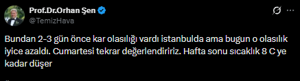 SON DAKİKA! Meteoroloji’den Kritik Uyarı: 58 İl İçin Sağanak ve Fırtına Alarmı! İstanbul’a Kar Yağacak mı? Ekran goruntusu 2026 01 30 142415 - Marmara Bölge Gazetesi