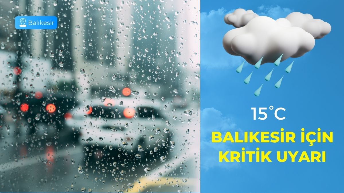Meteoroloji Genel Müdürlüğü’nün yayımladığı son tahminlere göre Balıkesir’de günlük hava