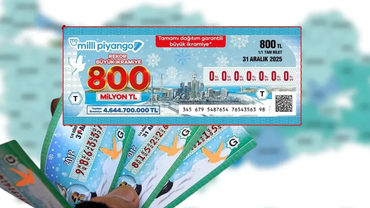 Milli Piyango’nun 2026 yılbaşı özel çekilişinde dağıtım garantili 800 milyon