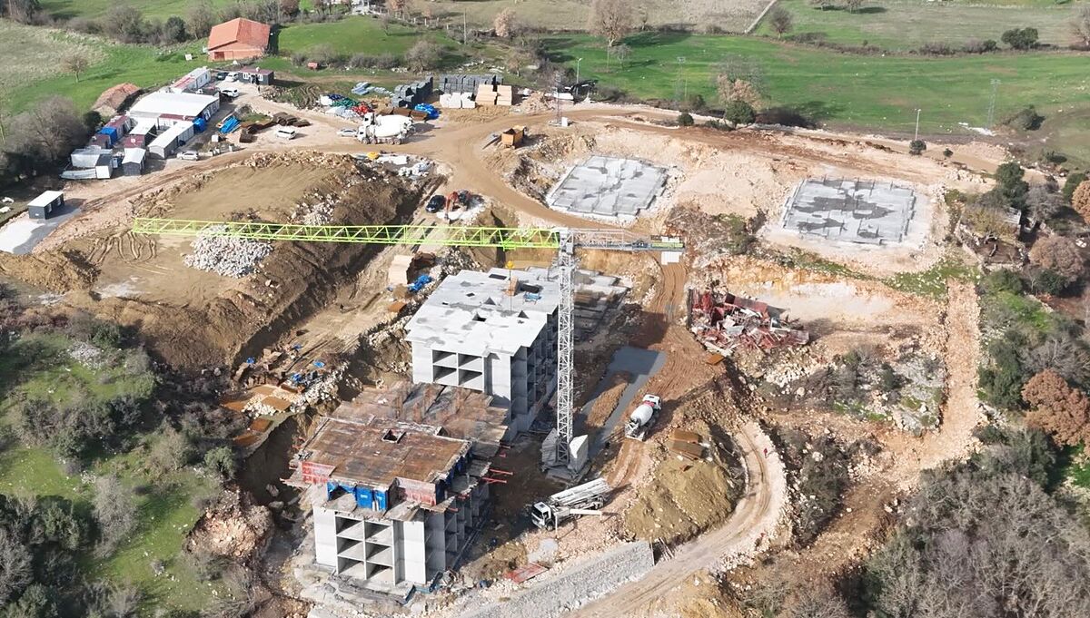 Balya’da 3. Etap TOKİ konut projesinde çalışmalar planlanan takvim doğrultusunda