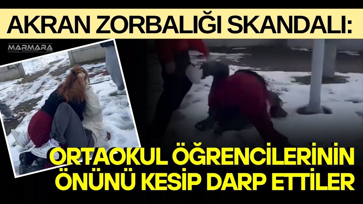 Bolu’da okul çıkışı evlerine gitmek isteyen ortaokul öğrencisi kız çocukları,