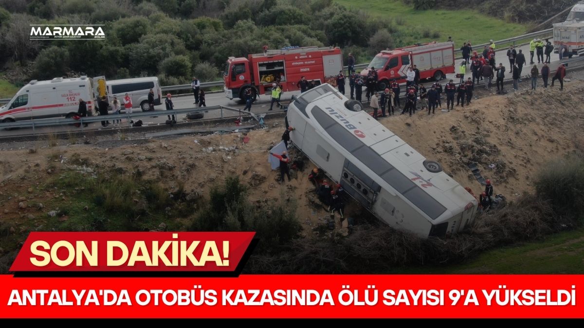 Antalya’da sabah saatlerinde meydana gelen yolcu otobüsü kazasında can kaybı