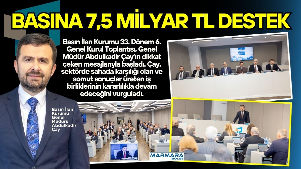 Basın İlan Kurumu 33. Dönem 6. Genel Kurul Toplantısı, Genel