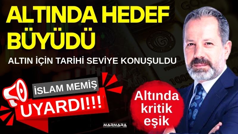 Altın ve para piyasaları uzmanı İslam Memiş, altın fiyatlarına ilişkin