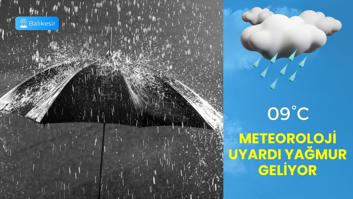 Meteoroloji Genel Müdürlüğü verilerine göre Balıkesir günlük hava durumu tahmini