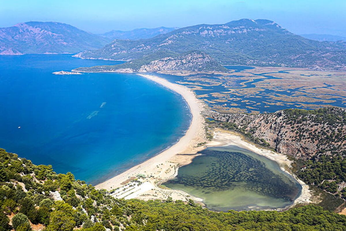 Muğla’nın Dalyan beldesinde yer alan İztuzu Plajı, caretta caretta deniz