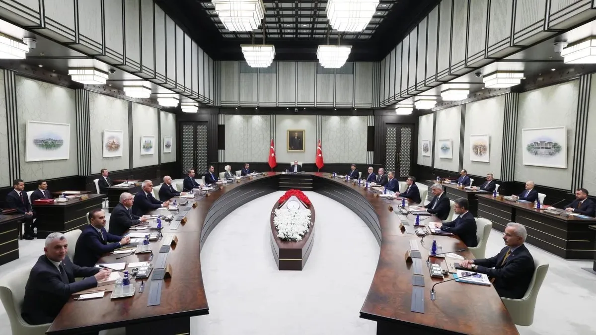 Cumhurbaşkanlığı Kabinesi, Recep Tayyip Erdoğan’ın başkanlığında Beştepe’de bir araya geldi.