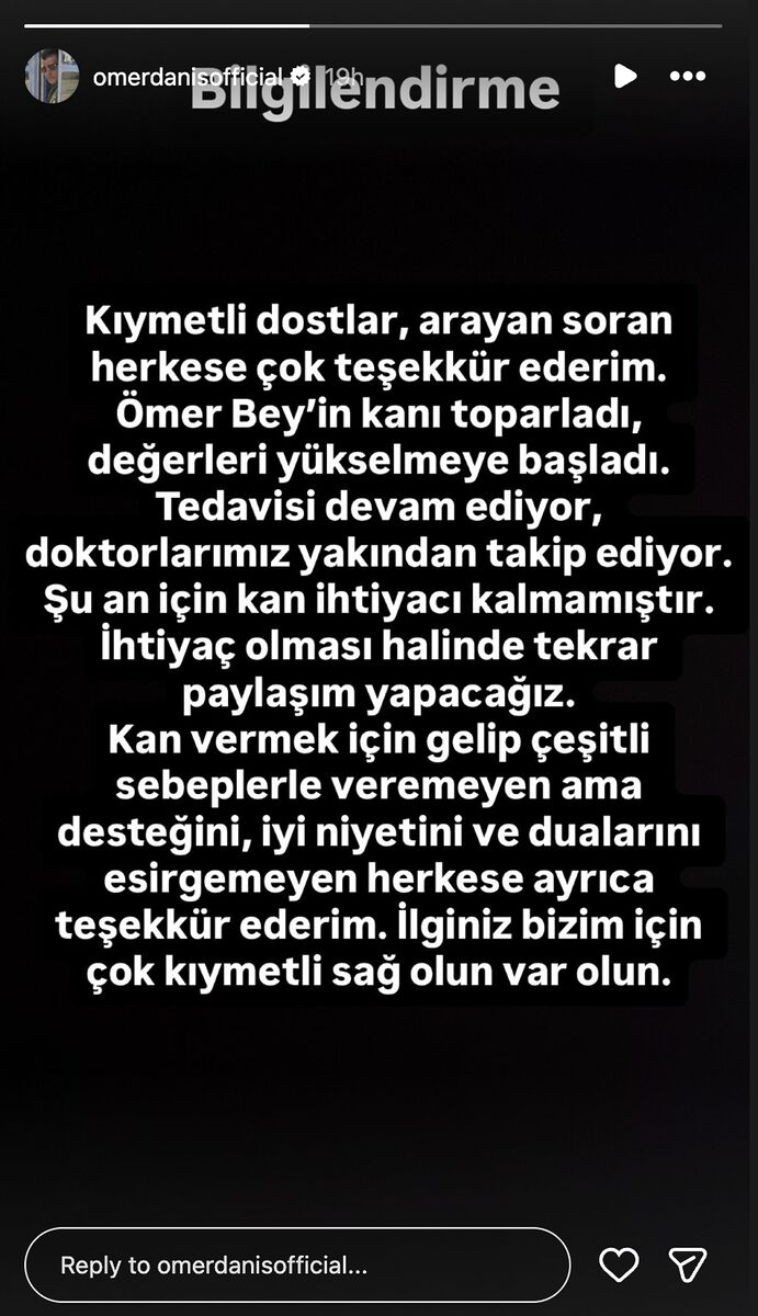 Şarkıcı Ömer Danış Yoğun Bakıma Kaldırıldı s 2fb39c86596c8b4c4345c20f6ada123530666555 - Marmara Bölge Gazetesi