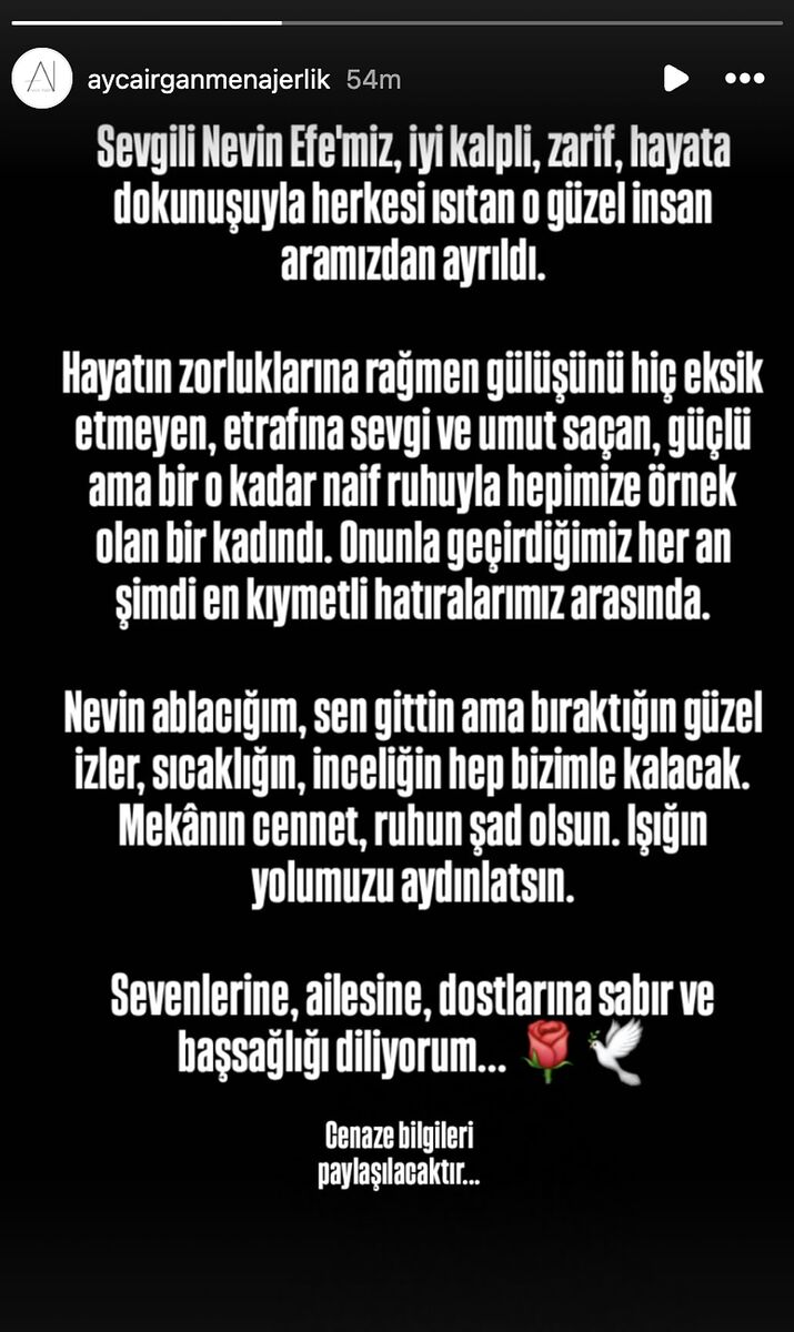 Usta Oyuncu Nevin Efe Hayatını Kaybetti s 3d2ac643f1bdc664a97a9ac7329c0e858aa16533 - Marmara Bölge Gazetesi