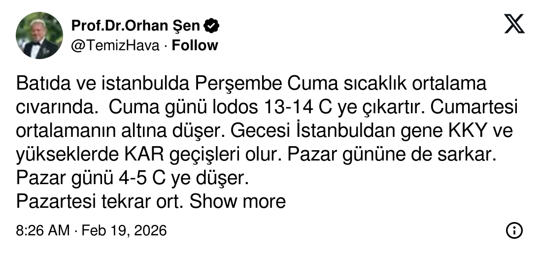 Meteoroloji ve Uzmanlar Uyardı: Bugün Hava Nasıl Olacak? İstanbul’a Kar Geliyor s 5df88529a99f70f13ec40c228ccb72a3fe69a1a3 - Marmara Bölge Gazetesi