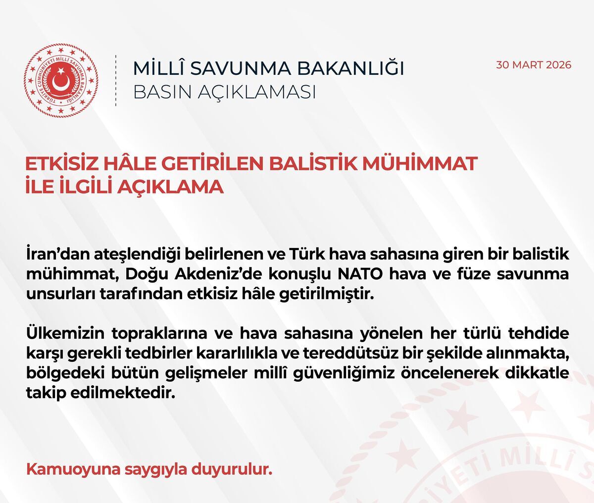 MSB Açıkladı: İran’dan Türkiye’ye 4. Füze 659643524 1299592752361431 8698503993166385550 n e1774885361165 - Marmara Bölge Gazetesi