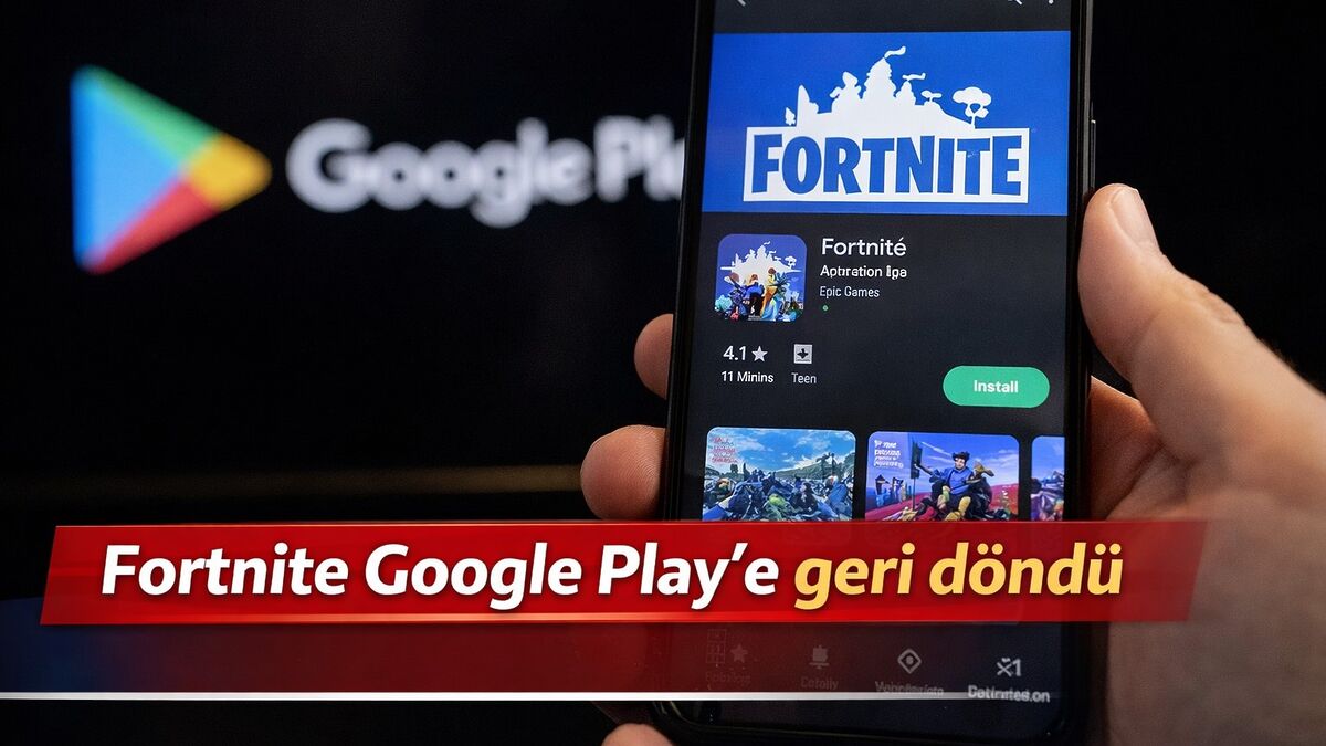  Fortnite, Android kullanıcıları için yeniden Google Play’de. Epic Games’in mart