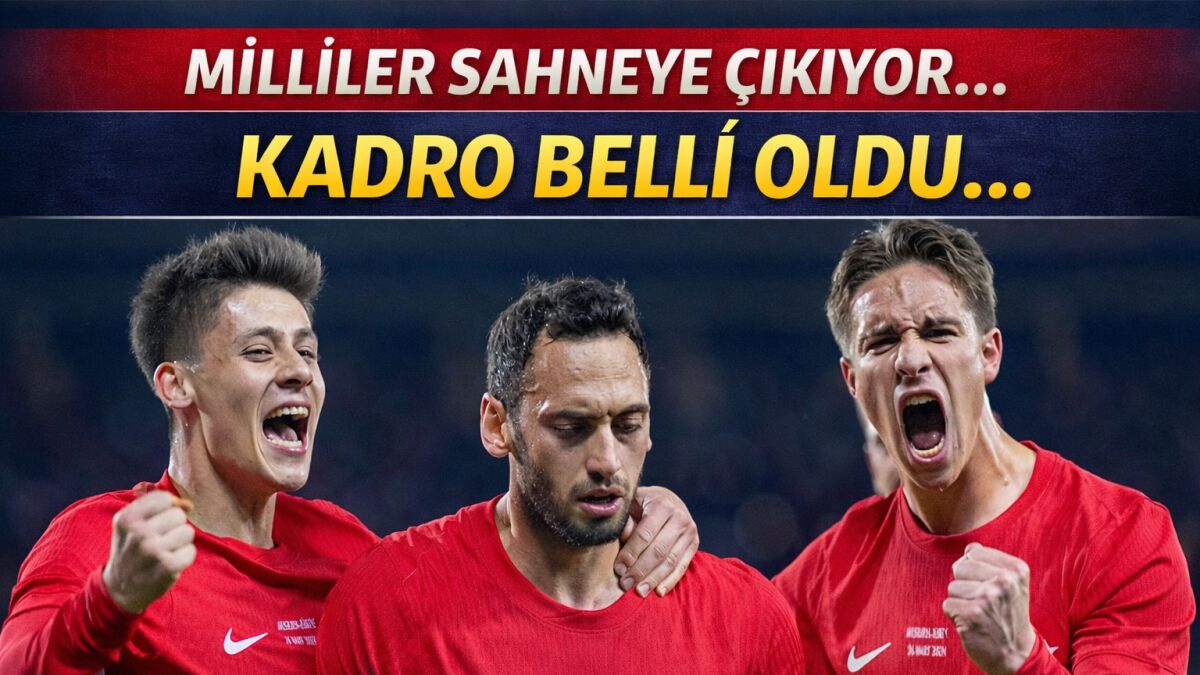 Milliler sahaya çıkıyor...