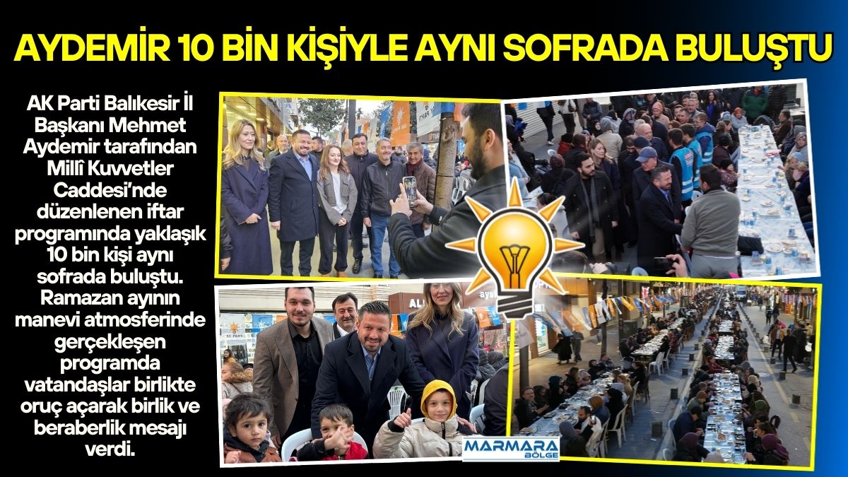 AK Parti Balıkesir İl Başkanı Mehmet Aydemir tarafından Millî Kuvvetler