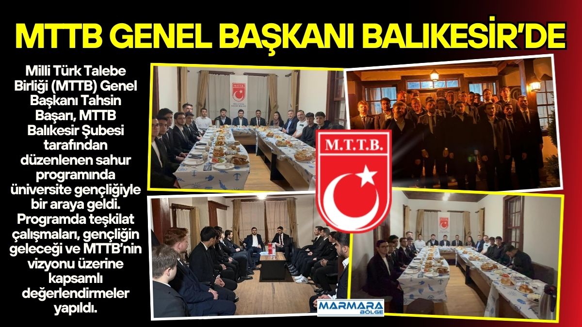Milli Türk Talebe Birliği (MTTB) Genel Başkanı Tahsin Başarı, MTTB