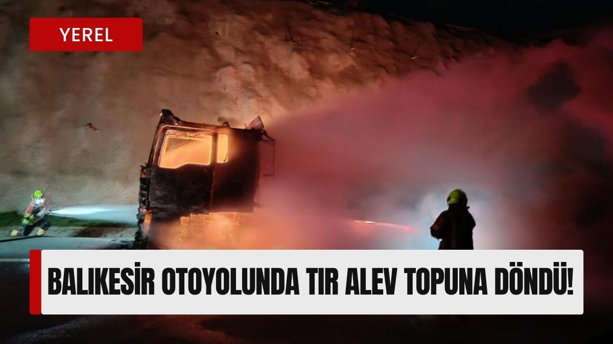 İstanbul-İzmir Otoyolu’nun İstanbul istikametinde, Naipli mevkiinde gece yarısı yolda ilerlemekte