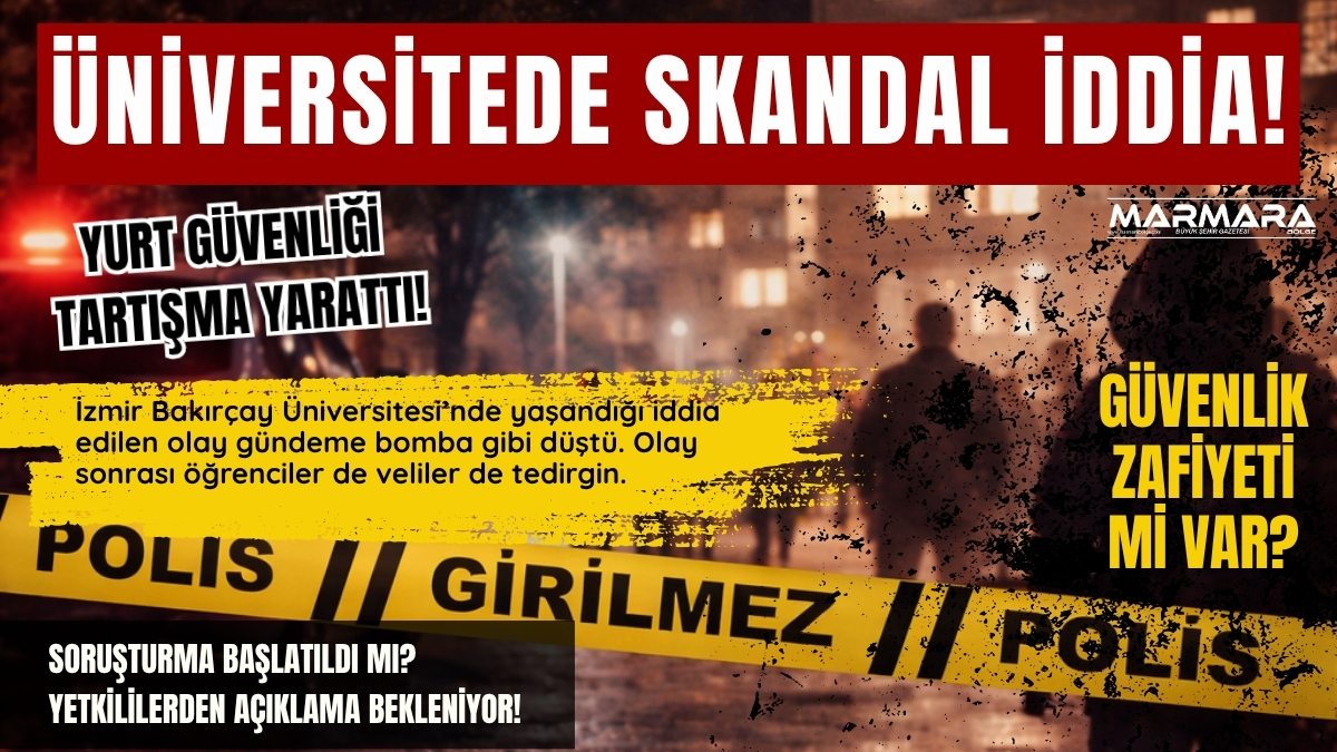 İddialara göre, İzmir Bakırçay Üniversitesi ek binasında geçici olarak kız