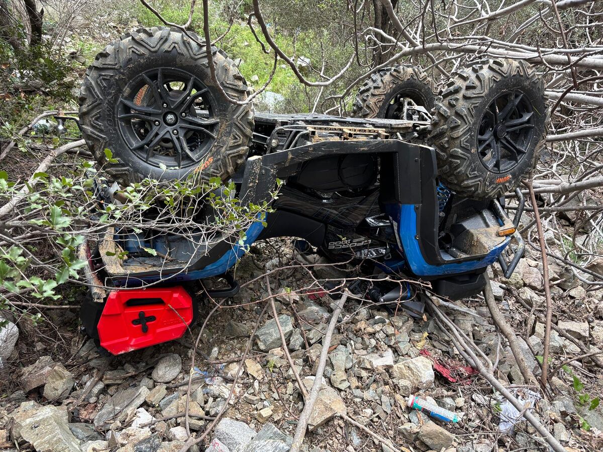 Edremit’te korkutan ATV kazasında iki kişi yaralandı. Kontrolden çıkan araç