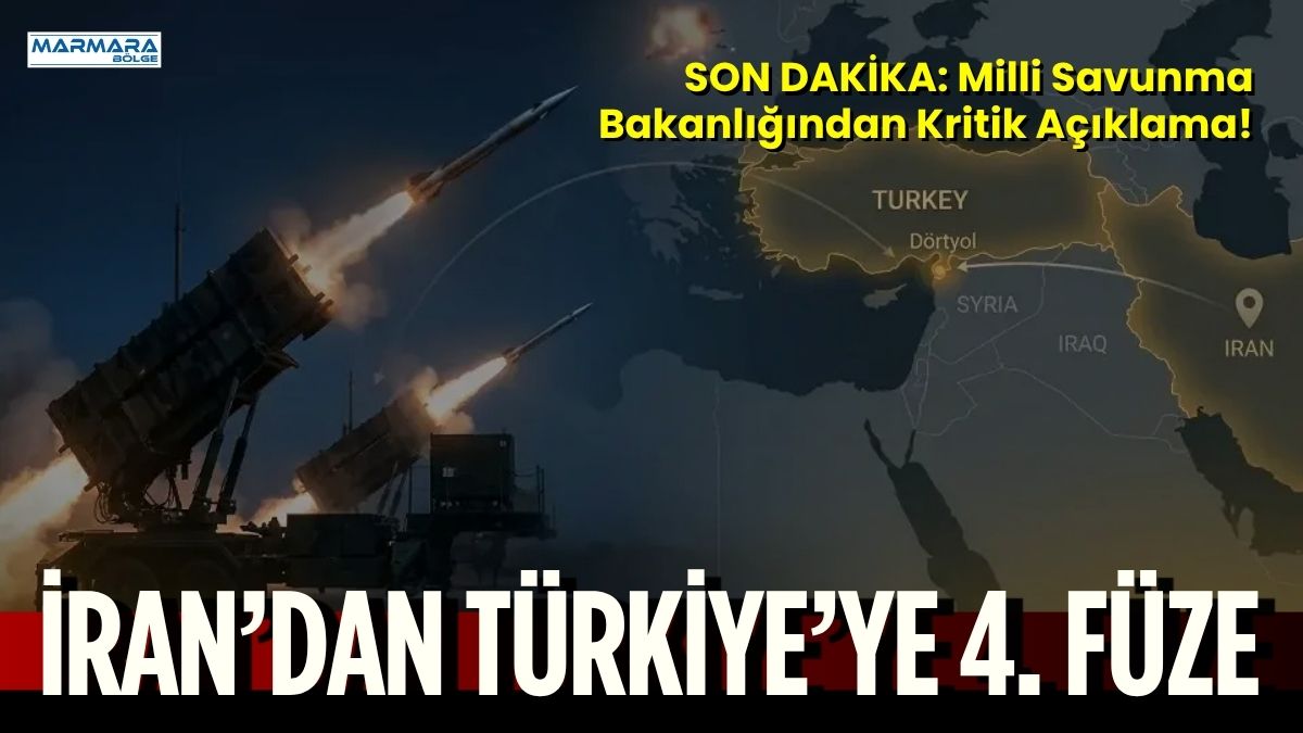 Milli Savunma Bakanlığı, İran’dan ateşlenen ve Türk hava sahasına giren
