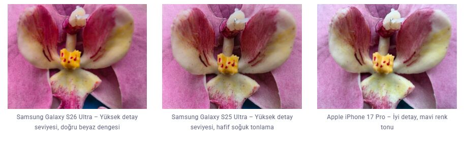 iPhone 17 Pro, DxOMark Testinde Galaxy S26 Ultra'yı Geride Bıraktı iPhone 17 Pro Galaxy S26 Ultra 4 - Marmara Bölge Gazetesi