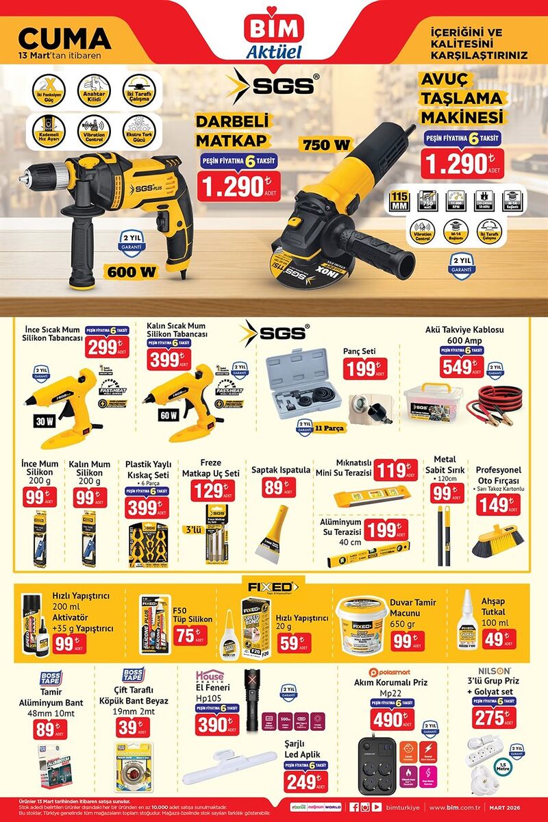 BİM 13 Mart Aktüel Kataloğu Yayınlandı! Yapı Market Ürünleri Geliyor s 6857e2749e8dcfa2e7b097caaf9838e28df209a5 - Marmara Bölge Gazetesi