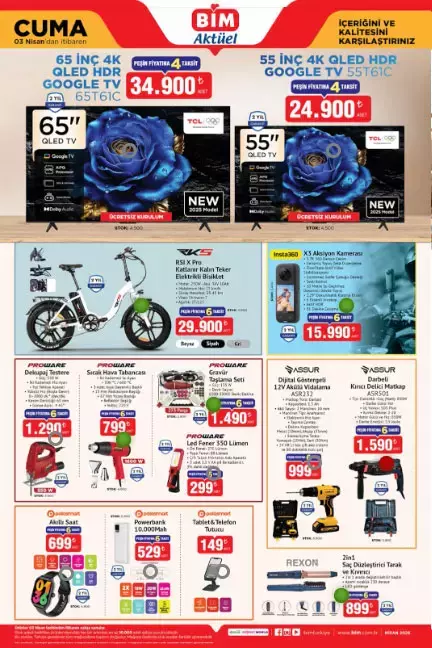 BİM’de Büyük İndirim! Ev ve Teknoloji Ürünleri Satışta 69cb7251b479ff7c6aeb9098 - Marmara Bölge Gazetesi