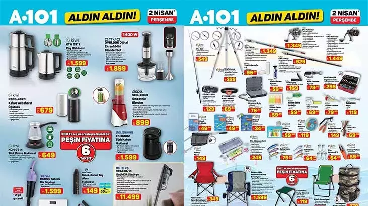 A101’de dev indirim alarmı: 2 Nisan Aldın Aldın kataloğu raflarda 69ccbf0c9e1e677ad5df1edc - Marmara Bölge Gazetesi